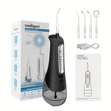 300ml Oral Irrigator with Modes 4 Nozzles Portable Powder Nozzle for Easy Cleaning of Teeth Water Dental Floss