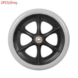 2PCS 8 Inch Wheelchair Casters Small Cart Rollers Chair Wheelchair Accessories Front Wheel Diameter 8MM Casters Replace