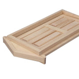 1:12 DIY Mini Door, Wooden Steepletop Window Door For Dollhouse Furniture Accessories