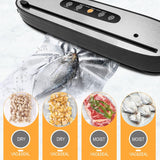 Latest Outdoor use food packaging hine wireless USB rechargeable vacuum sealer with bag cutter
