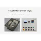 Portable rechargeable HHZD-60K electric straight handle hydraulic hole opener stainless steel metal plate manual easy opening