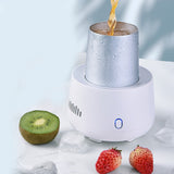 12/24V Car Mini Refrigerator Summer Quick Coog Cup Portable Travel Home Dual-Use Freezing Water Beverage Zip-Top Can Beer