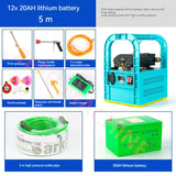 Rechargeable Water Portable Dual Pump Sprayer Car Wash Irrigation Spraying Agricultural Garden Tools