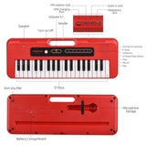 BIGFUN 37 Key Children Electronic Portable Multifunction Kids Keyboard Musical Toy Piano with Mini Microphone