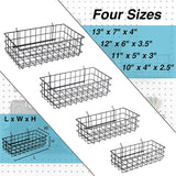 Pegboard Baskets Set Of 4,Hooks To Any Peg Board Wire Shelf Bins Organize Tools,Workbench,Accessories,Garage Storage