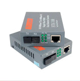 1 Pair HTB-3100AB 20KM AB 10/100Mbps Optical Media Converter Mode Single Fiber SC Port A 1310nm-TX, B 1550nm-TX
