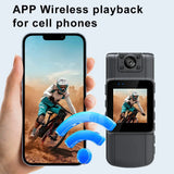 4K 1080P HD Wifi Mini Handheld Back Clip Law Enforcement IR Night Vision Smart Portable Camera Car Recorder