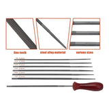 12 Pack Chainsaw File, Chainsaw Sharpener Kit Round Chainsaw File Quick Check Gauge