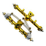 For Axial SCX24 1/24 RC Crawler Car Metal Front & Rear Axle Complete Axles With Drive Shaft Upgrade Parts Accessories