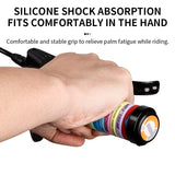 ELSNF Alloy Bilateral Lock Anti-skid Bicycle Handlebar Silica Gel Grips Wrap-Around Soft EVA Bike Accessorie