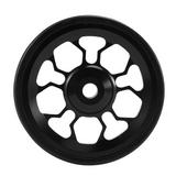 Folding Bike Easy Wheel for Aluminum Alloy Easywheel Ultralight Sealed Bearing Push Wheels Bicycle Parts,Black