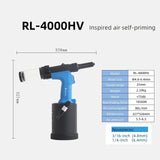 Pneumatic Industrial Self-Priming Core-Pulg Rivet Gun Stainless Steel Automatic Riveting Too.4 3.2 4.0 4.8 6.4mm
