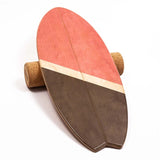 Wooden Balance Board With Bandage Surf Yoga Twisting Fitness Core Workout For Abdominal Waist Leg Muscle Roller