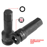 8/10PCS Set Wrench Bar Hexagonal Socket Inside The Wind Cannon Universal Automotive Accessories Car Repair Removal Tools