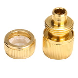 Brass-Coated Adapter 1/2" Quick Connect Swivel Garden Coupg System for Watering Irrigation Hose Connector