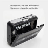 Cassette Dual Channel Radio Player Walkman with 3.5mm Jack USB / Battery Operated Tape-recorder Converter Black