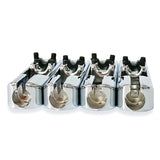 A Set Of Pcs Individual Single Bridge with 8 pcs Screws for 4 String Bass Guitar