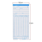 90pcs/ Pack Cards Timecards Monthly 2-sided 18 * 8.4cm for Employee Attendance Time Clock Recorder
