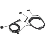 Retevis ETK007 Telescopic Throat Control Needle K-Head Finger PTT Dual Earplugs