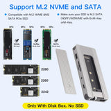 FENVI 12 in 1 Type-C Hub Docking Station M.2 SSD Enclosure Function SD TF Card PD 100W with HDMI 4K 1000M Ethernet For iPad