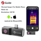 MobIR Air Thermal Camera Used for Smartphones 25Hz Infrared Imaging Temperature Instruments Color Dark Grey