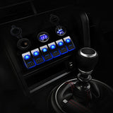 DIY 6 Gang Rocker Switch Panel for RV Marine Car Vehicles Truck Boat Fuse Panels Waterproof Voltmeter Dual USB Charger Port 12V