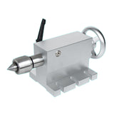 Movable Mohs CNC Tailstock Telescc Stroke 45MM Center Height 65MM for 4 MT2 Rotary Axis Woodworking Lathe Tools