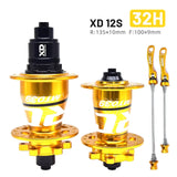 ARC Noisy 32 Holes with Bearing Bicycle Hub 110mm 148mm Axle HG XD MS Cube for 10 11 12 Speed Bike Parts