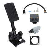 Accelerator Pedal Assembly 626138 Black Sensitive Replacement For E‑Z‑GO RXV 2Five 2008‑up Electric Cart Assembly