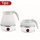 1pc 500ml Travel Electric Kettle Small Stainless Steel Portable Electric Kettle For Boiling Water Travel Tea Kettle Automatic