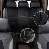 4Pcs/9Pcs Cover Universal PU Leather Car Cushion Front And Rear Full Protection Seat Pad For Cars Truc
