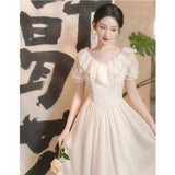 Summer Women's French Court Style Princess On The Run Dress