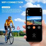 3 in 1 Sport DV Dash Cam with Light - 4K for Bike Helmet, Motorcycle, Bicycle. HD Screen Action Recorder Camera