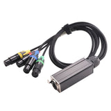 1 Pair Extender 3-Pin Multi Network Stage, XLR Male And Female Cable Stage Audio RJ45