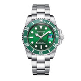 PINTIME Top Brand Luxury Watch for Men 30M Waterproof Date Clock Sport Quartz Wristwatch Stainless Steel Strap Relogio Masculino