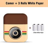 Print 1500mAh Instant Printing Camera HD Video Recording with Thermal Photo Paper Boys Girls Birthday Gift