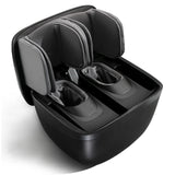 Soft K68 Calnd Foot Massager - 2-in-1 Foldable Ottoman. Tap Shiatsu & Air Compression Massage with Heat.
