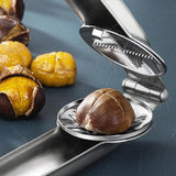 2in1 hine Kitchen Accessori Stainless Steel Chesut Cracker Opener Sheath Cutter Metal Nuts Clip Walnut Pliers Tool