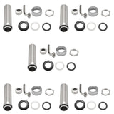 5 Pcs 92.5Mm Stainless Steel Elbow Shank Beer Tap Draft Beer Faucet Accessories With Diameter 8Mm For Beer Keg