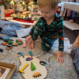Wooden Montessori Puzzles, 26 Part Picasso Modern Puzzle, Colored Face Art Educational Stem Toy -Wooden Toddler Easy To Use