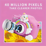 Camera Pink Pony Mini Digital Small Camera Toy HD Can Take Pictures Can Record