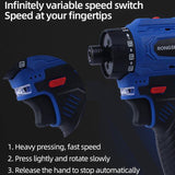 16.8V Brushless Lithium Hand-held Rechargeable Screwdriver Electric Tool Torque Drill