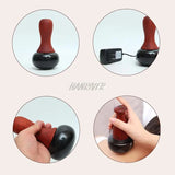 Natural Electric Bianstone for Face Back Slimming Body Skin Lift Care Spa Meridian Dredging Muscle Gua Sha Massage Tool