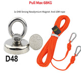 1PC Super Neodymium Pot Fishing Magnets Hoo Round Powerful Magnetic Saage magnet