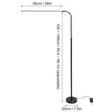 LED Beauty Floor Lamp Tattoo Floor Lamp Slip Resistant Base Eye Protection Remote Control 20W 110-240V 3300K-6500K for Lash
