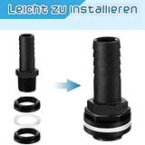 Accessories 2 Connection Set 25 Mm Rain Butt With Hoseclamps IBC Barrel Connector For Rainwater (50 Cm)