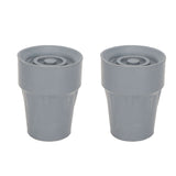 22mm Tip 2pcs Pad Prevent Slip Shock Absorbing Heavy Duty Replacement Crutch Tips Rubber Cane Accessories