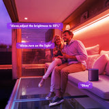 LED Strip Light 12V RGB Rope with Music Sync Timer IP65 Waterproof DIY Neon Lights for Bedroom Indoors Outdoors