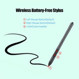 10x6" Professional Graphics Drawing Tablet 12 Express Keys 8192 Levels Battery-Free Stylus/8pcs Nibs/Pen Clip Support PC/Laptop