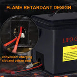 Fireproof Lipo Safe Explosionproof Protective Waterproof Bag w/Zippers for Battery Storage Charging 21.5*16.5*14.5cm